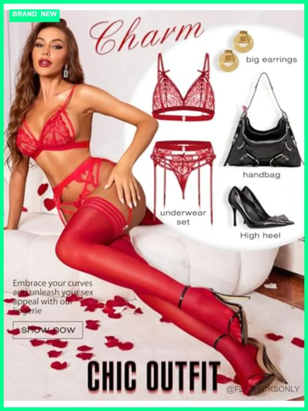 Thigh High Stockings with Anti-Slip Silicone - Stripe Top